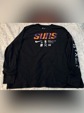 Nike Phoenix Suns Air Traffic Control Long Sleeve Tee Men’s XXL Black NBA EUC